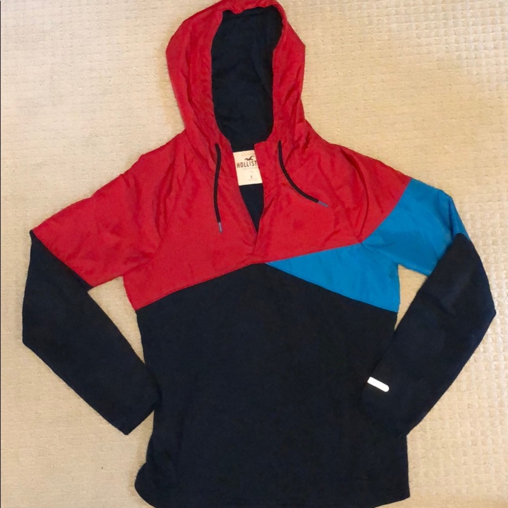 Hollister pullover fleece lined jacket